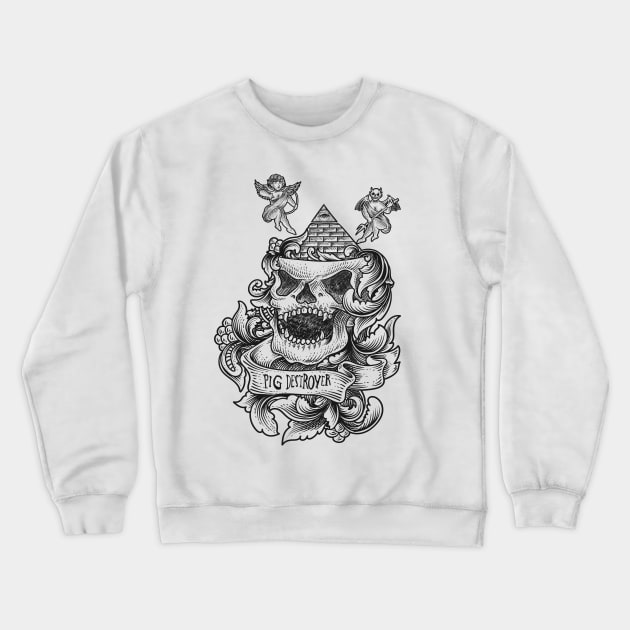 Pig Destroy Crewneck Sweatshirt by wiswisna